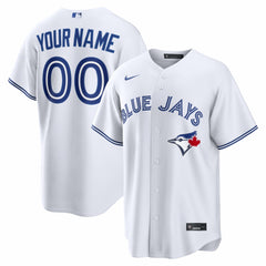 White Toronto Blue Jays Nike Home Replica Custom Jersey