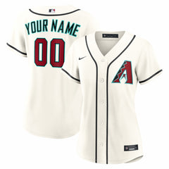 Cream Arizona Diamondbacks Nike Women's Home Replica Custom Jersey
