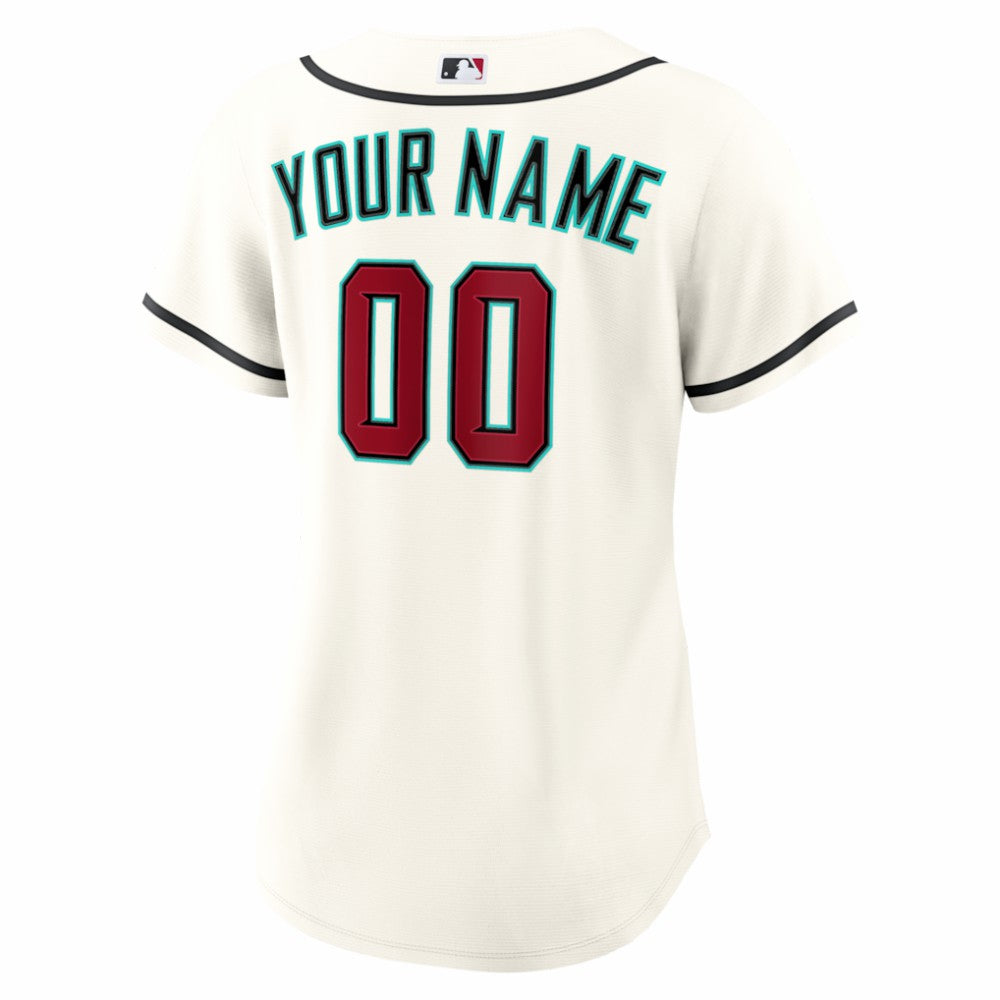 Cream Arizona Diamondbacks Nike Women's Home Replica Custom Jersey