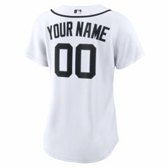 White Detroit Tigers Nike Women's Home Replica Custom Jersey