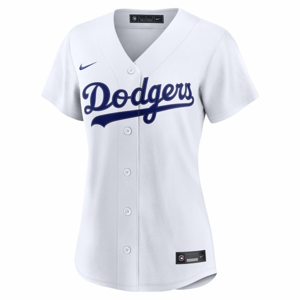 White Los Angeles Dodgers Nike Women's Home Replica Custom Jersey