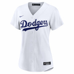 White Los Angeles Dodgers Nike Women's Home Replica Custom Jersey