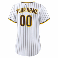 White San Diego Padres Nike Women's Home Replica Custom Jersey