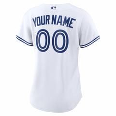 White Toronto Blue Jays Nike Women's Home Replica Custom Jersey