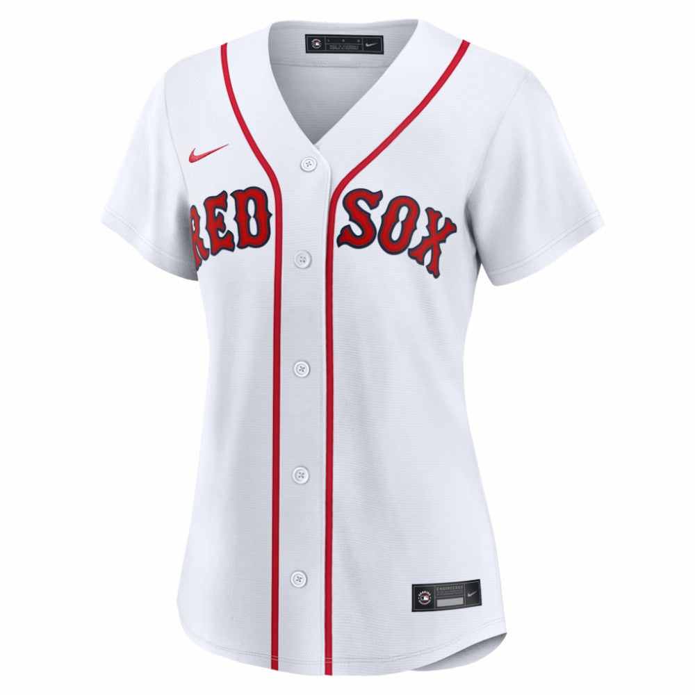 White Boston Red Sox Nike Women's Home Replica Custom Jersey