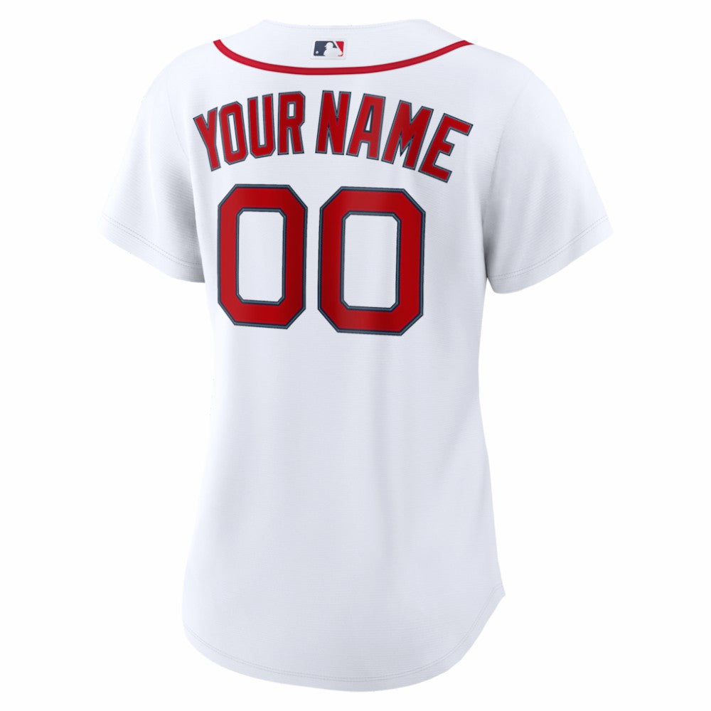 White Boston Red Sox Nike Women's Home Replica Custom Jersey