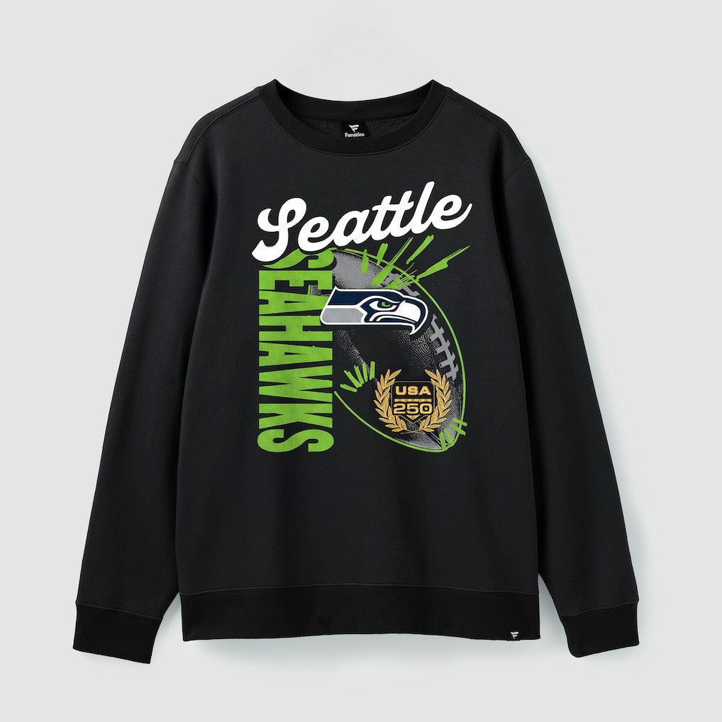USA 250 Gold Standard Team Heritage Fleece Sweatshirt - Seattle Seahawks Sweatshirts