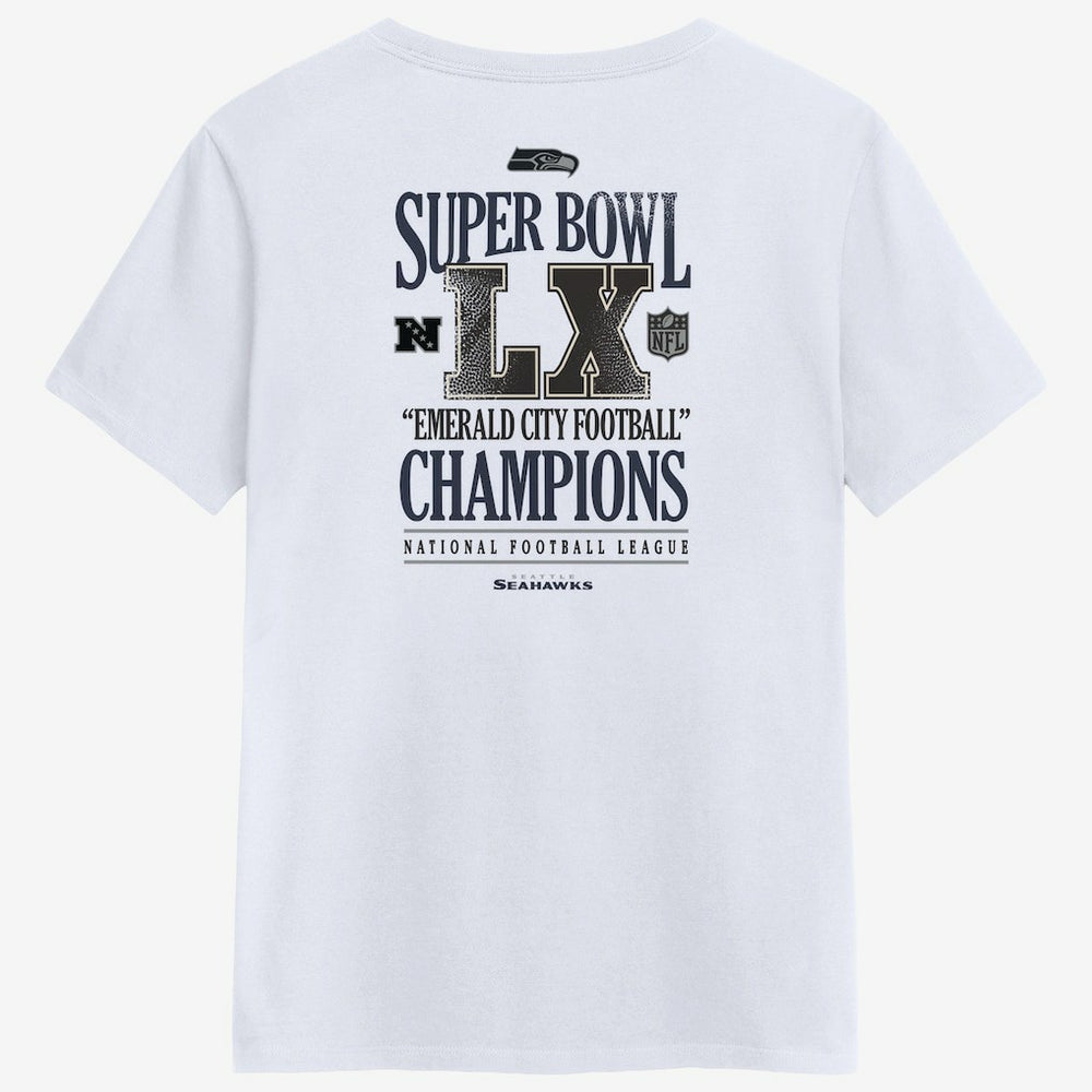Women's Super Bowl LX Champions Long Ball T-Shirt - Seattle Seahawks T-shirts