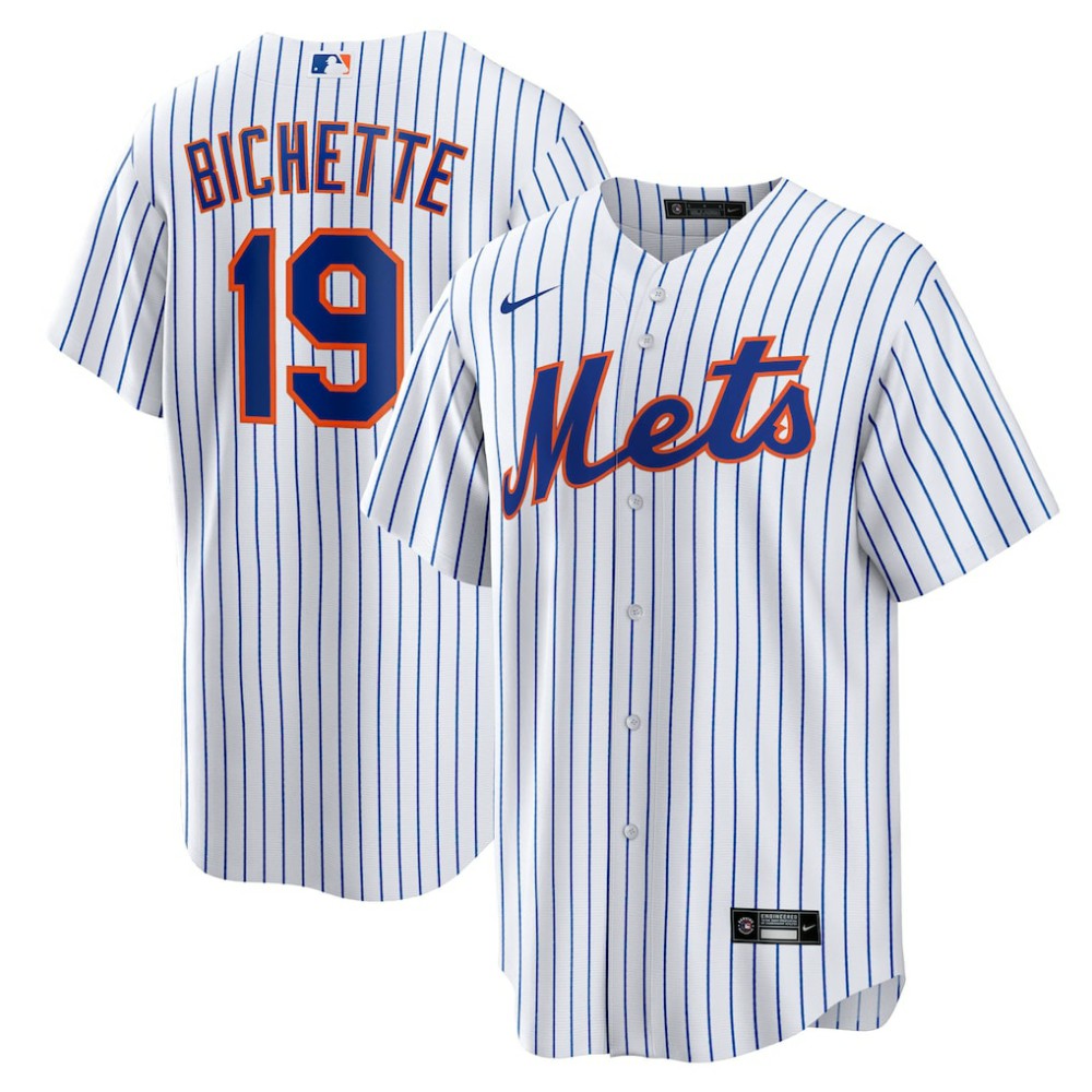 White Bo Bichette New York Mets Nike Home Replica Jersey
