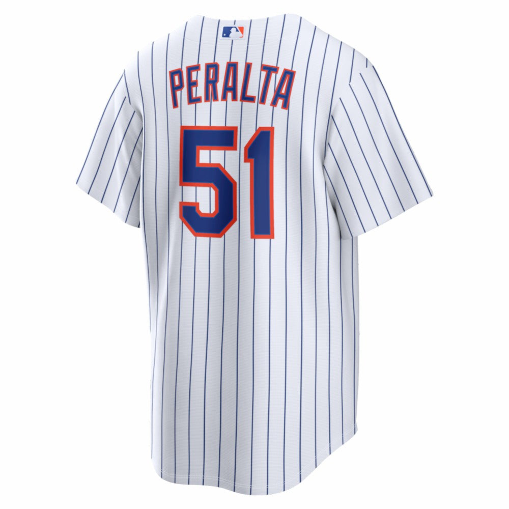 White Freddy Peralta New York Mets Nike Home Replica Jersey