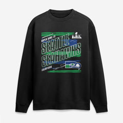 Super Bowl LX Champions Classic Stripes Legacy Fleece Sweatshirt - Seattle Seahawks Sweatshirts