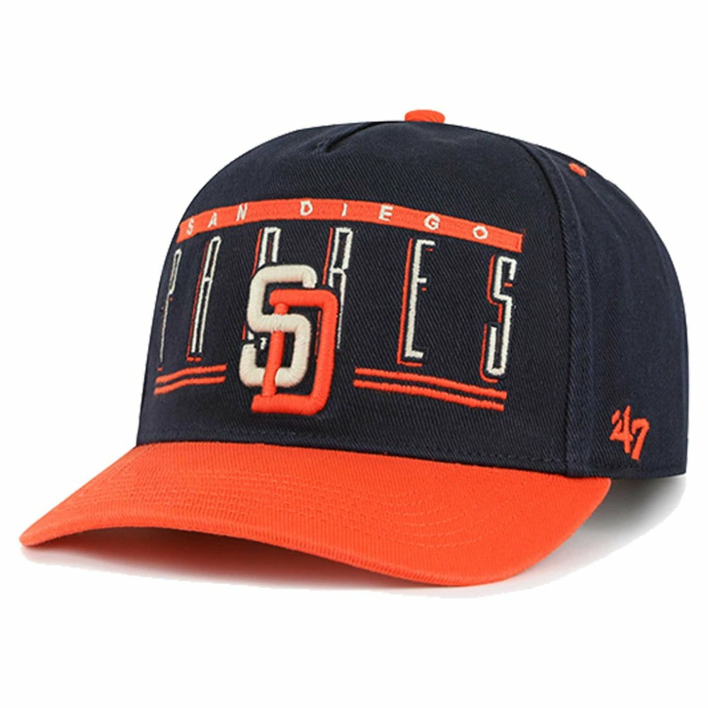 Navy San Diego Padres '47  Double Headed Baseline Hitch Adjustable Hat