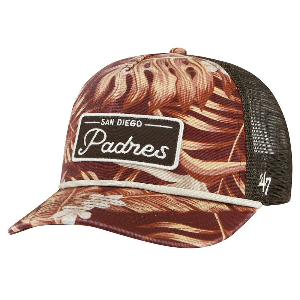 Brown San Diego Padres '47 Tropicalia Trucker Hitch Adjustable Hat