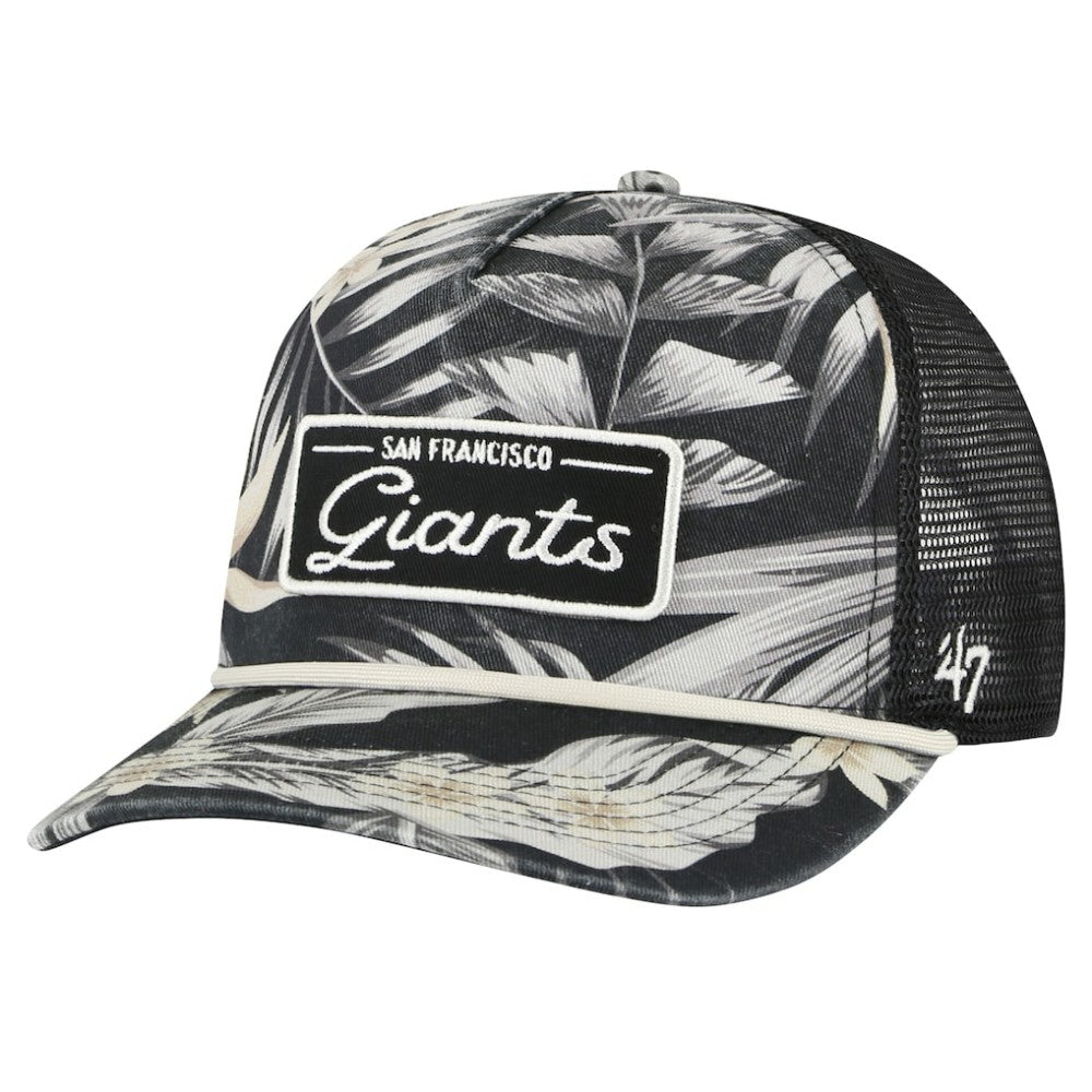 Black San Francisco Giants '47 Tropicalia Trucker Hitch Adjustable Hat