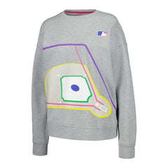 Gray Terez MLB Women's Baseball Field Pullover Sweatshirt