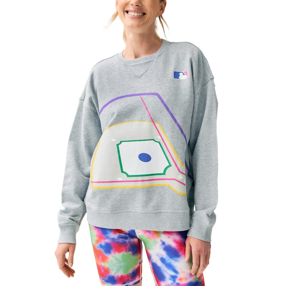 Gray Terez MLB Women's Baseball Field Pullover Sweatshirt