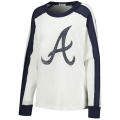 White Atlanta Braves '47 Women's Premier Caribou Long Sleeve T-Shirt