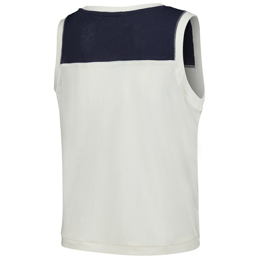 White Atlanta Braves '47 Women's Premier Zoey Waist Length Tank Top