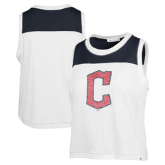 White Cleveland Guardians '47 Women's Premier Zoey Waist Length Tank Top