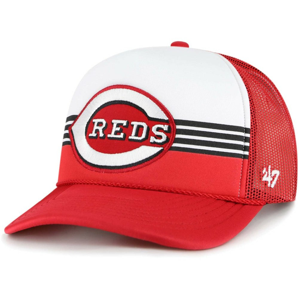 Red Cincinnati Reds '47 Lift Off Foam Front Mesh Trucker Adjustable Hat