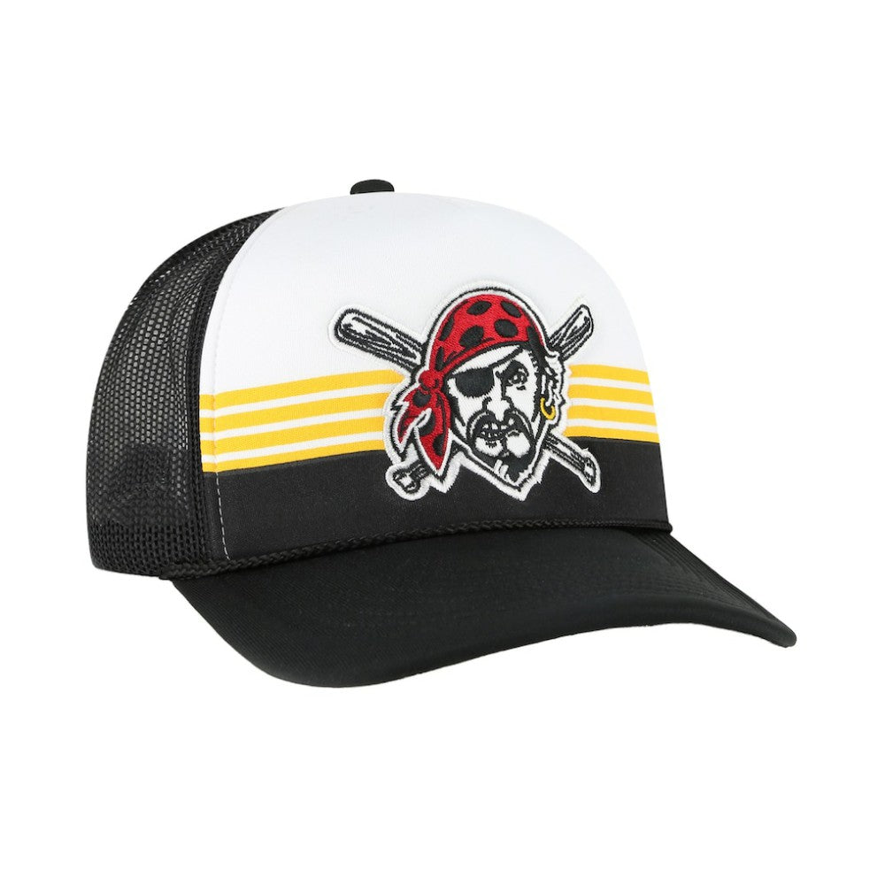 Black Pittsburgh Pirates '47 Lift Off Foam Front Mesh Trucker Adjustable Hat