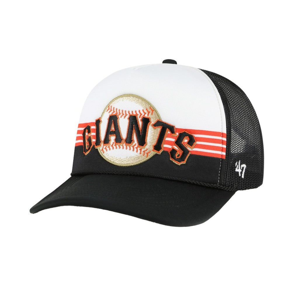 Black San Francisco Giants '47 Lift Off Foam Front Mesh Trucker Adjustable Hat