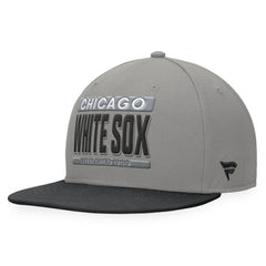 Gray/Black Chicago White Sox Fanatics Line Drive Two-Tone Snapback Hat