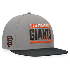 Gray/Black San Francisco Giants Fanatics Line Drive Two-Tone Snapback Hat