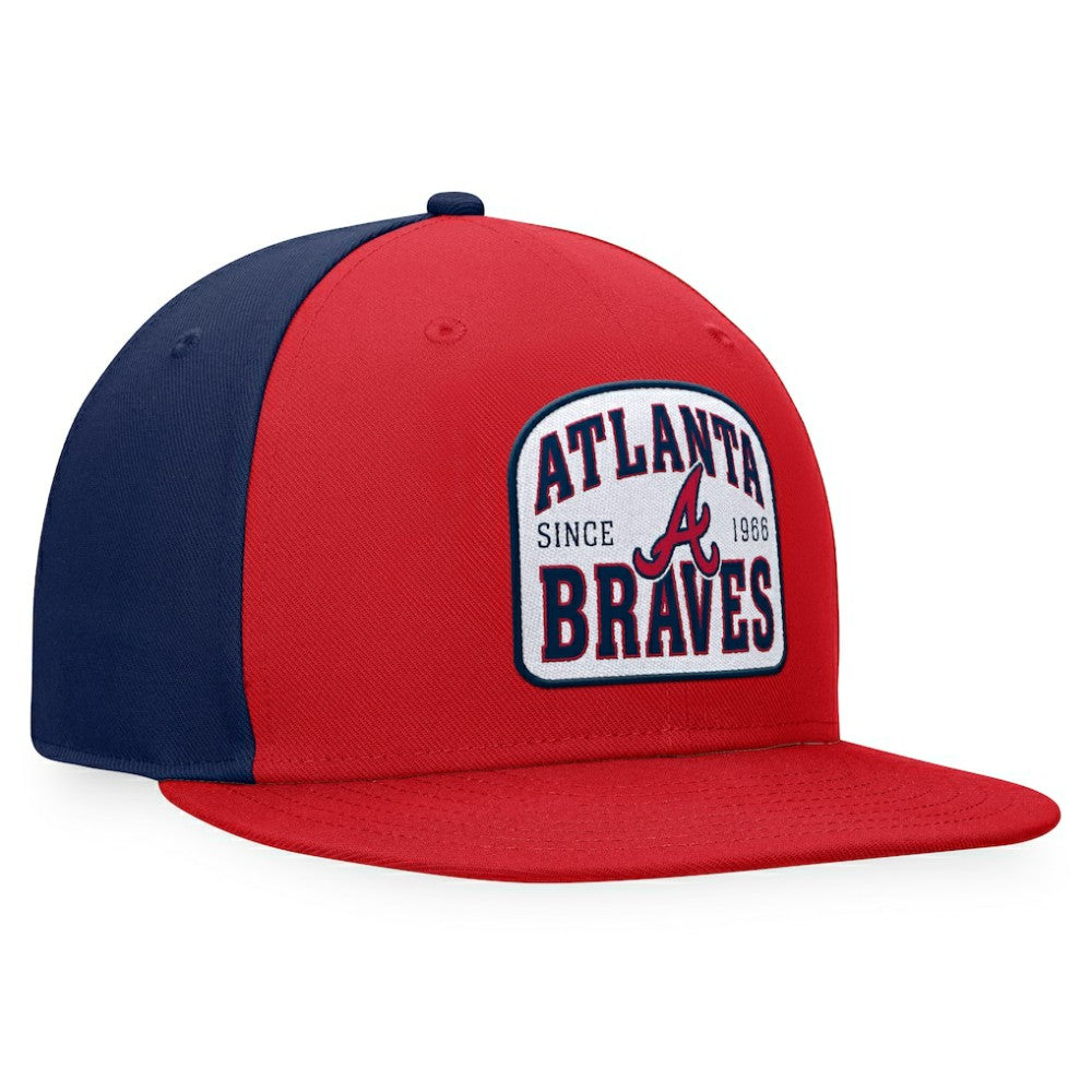 Red/Navy Atlanta Braves Fanatics Cycle Snapback Hat