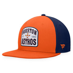 Orange/Navy Houston Astros Fanatics Cycle Snapback Hat
