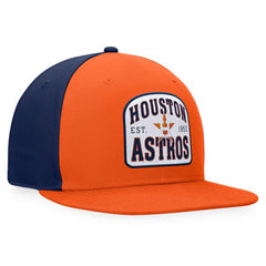 Orange/Navy Houston Astros Fanatics Cycle Snapback Hat