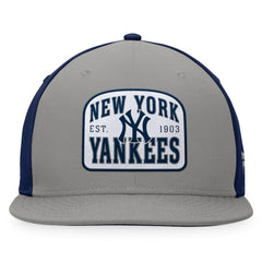 Gray/Navy New York Yankees Fanatics Cycle Snapback Hat
