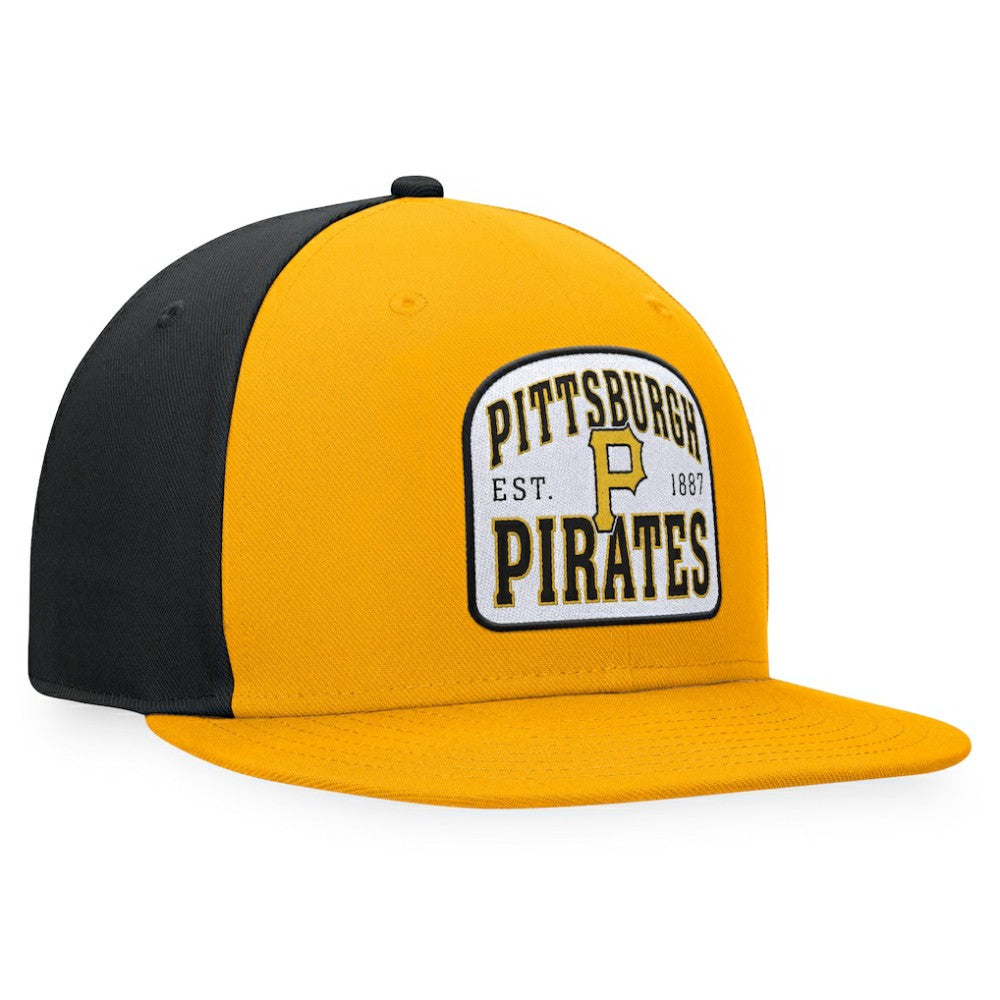 Gold/Black Pittsburgh Pirates Fanatics Cycle Snapback Hat