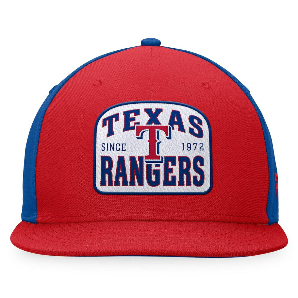 Red/Royal Texas Rangers Fanatics Cycle Snapback Hat