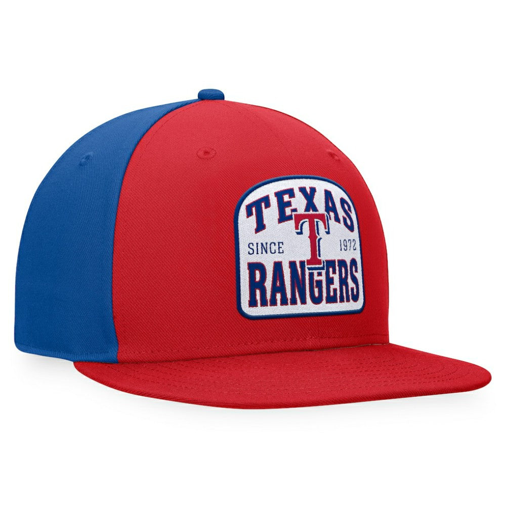 Red/Royal Texas Rangers Fanatics Cycle Snapback Hat