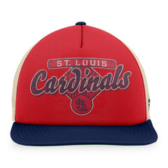 Red/Navy St. Louis Cardinals Fanatics Cooperstown Collection Talley Foam Trucker Snapback Hat