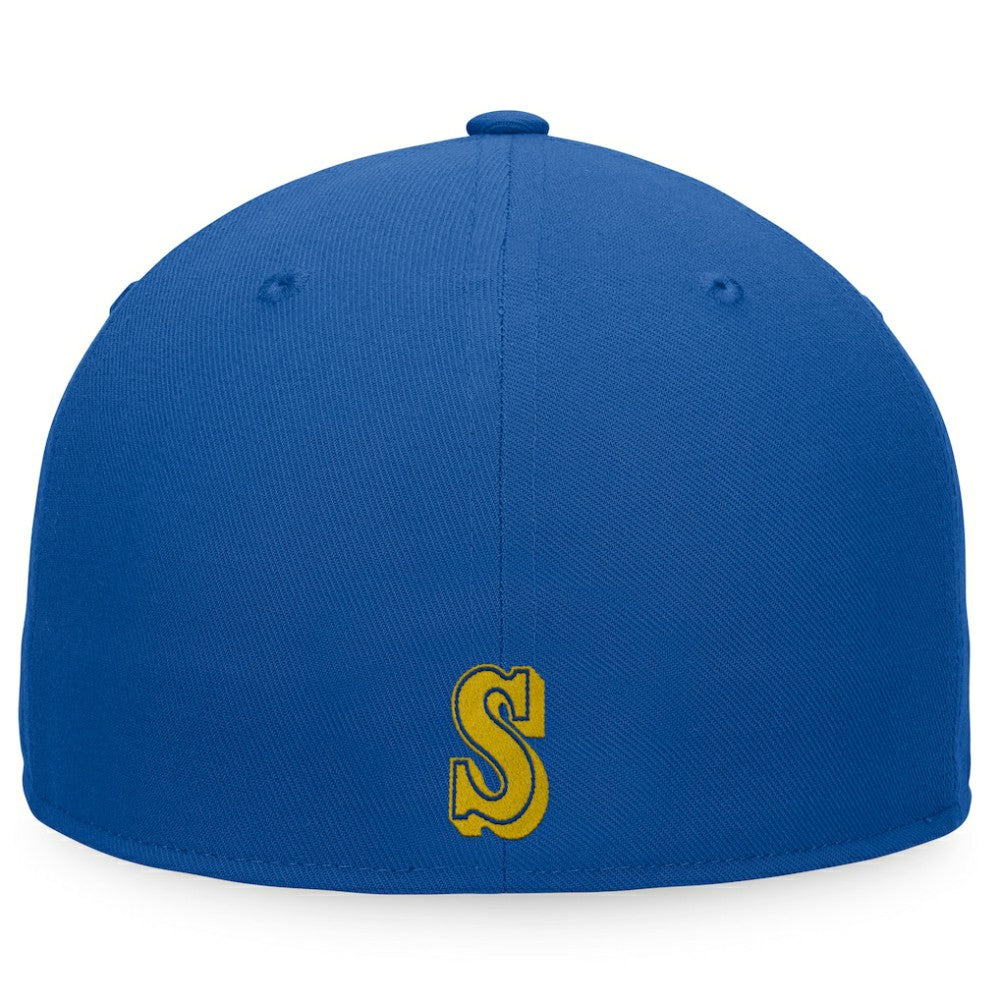 Royal Seattle Mariners Fanatics Cooperstown Collection Hurler Fitted Hat