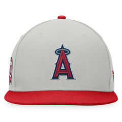 Gray/Red Los Angeles Angels Fanatics Glory Days Two-Tone Snapback Hat