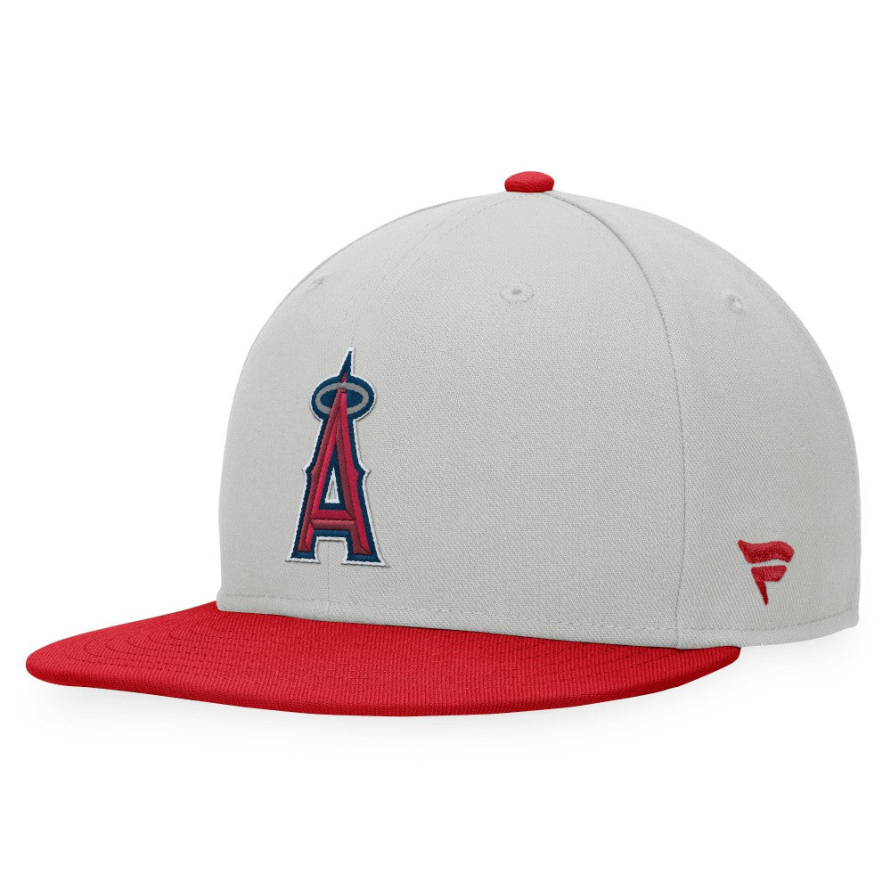 Gray/Red Los Angeles Angels Fanatics Glory Days Two-Tone Snapback Hat