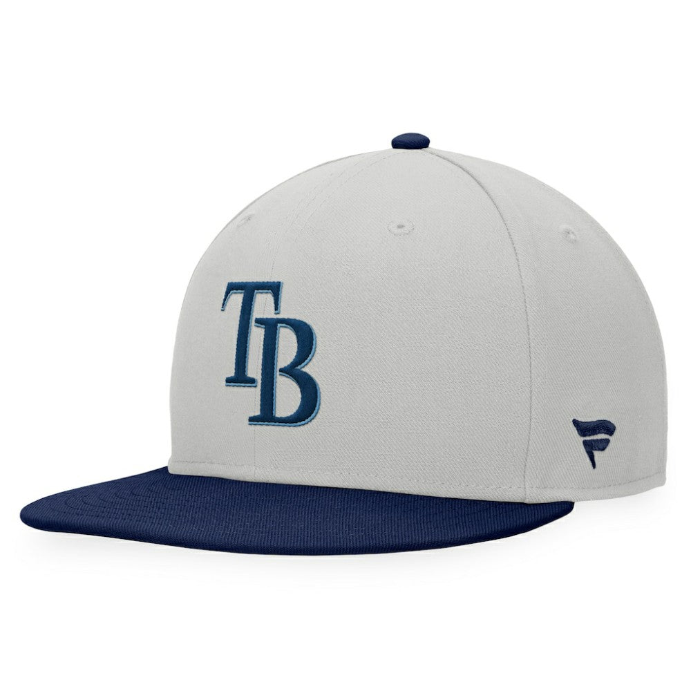 Gray/Navy Tampa Bay Rays Fanatics Glory Days Two-Tone Snapback Hat