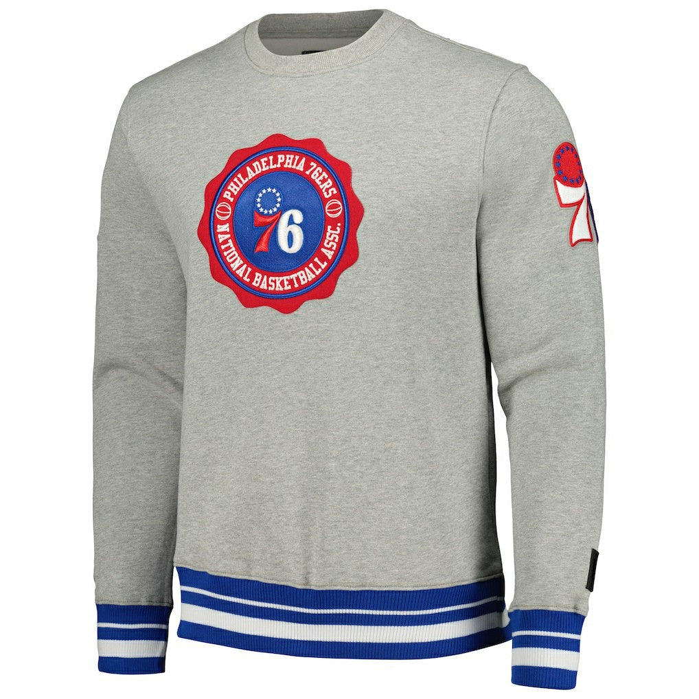 Philadelphia 76ers Pro Standard Crest Emblem Pullover Sweatshirt