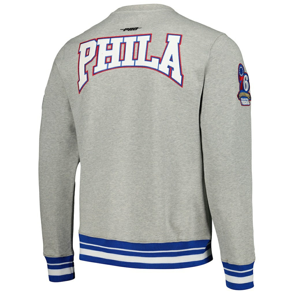 Philadelphia 76ers Pro Standard Crest Emblem Pullover Sweatshirt