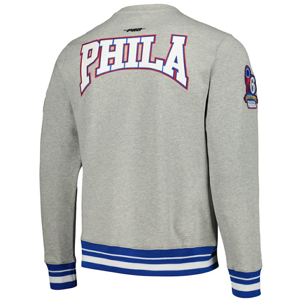 Philadelphia 76ers Pro Standard Crest Emblem Pullover Sweatshirt
