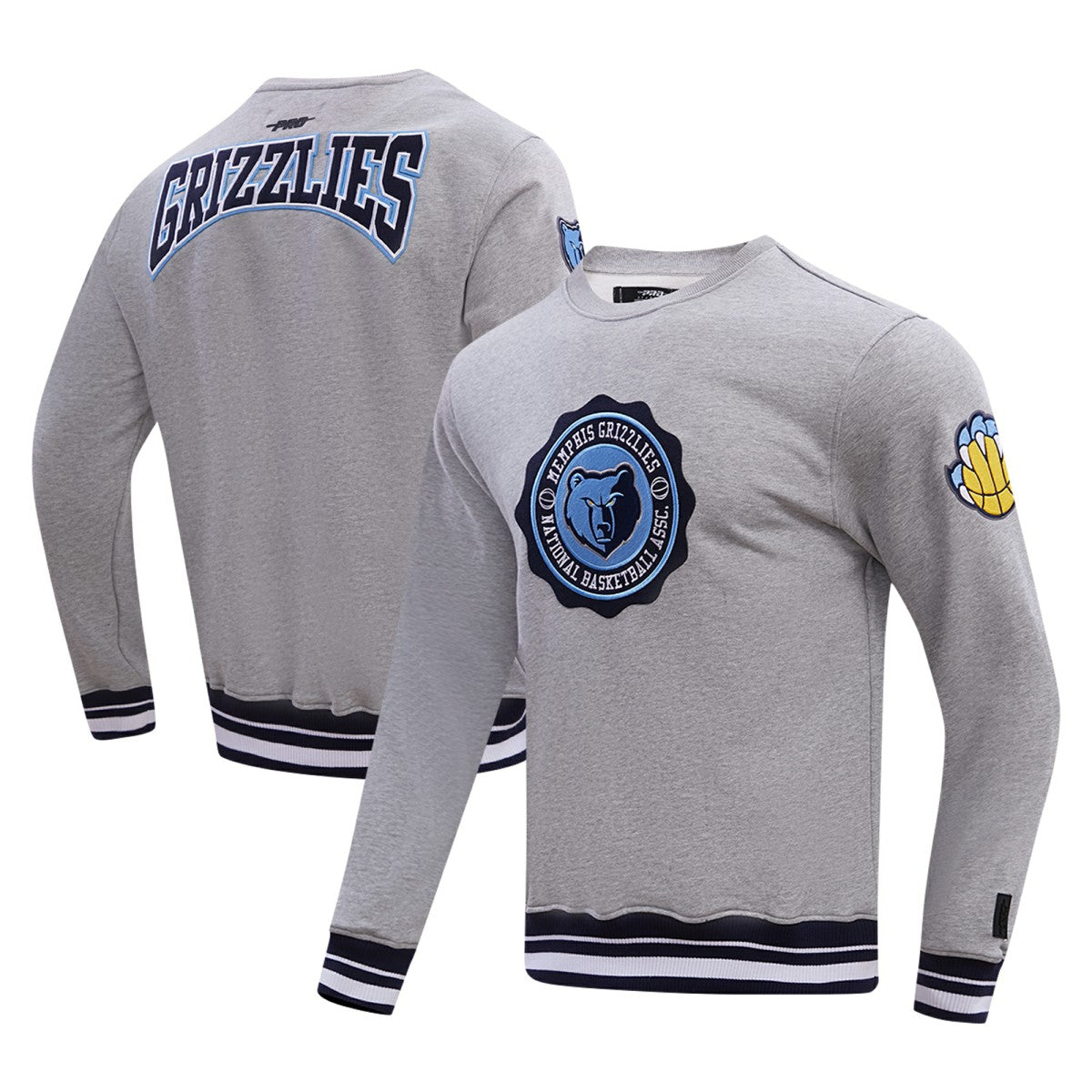 Memphis Grizzlies Pro Standard Crest Emblem Pullover Sweatshirt