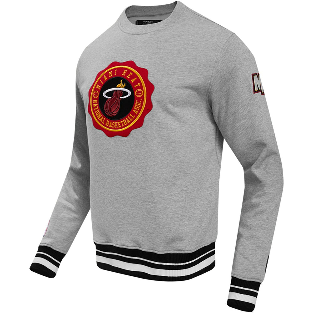 Miami Heat Pro Standard Crest Emblem Pullover Sweatshirt
