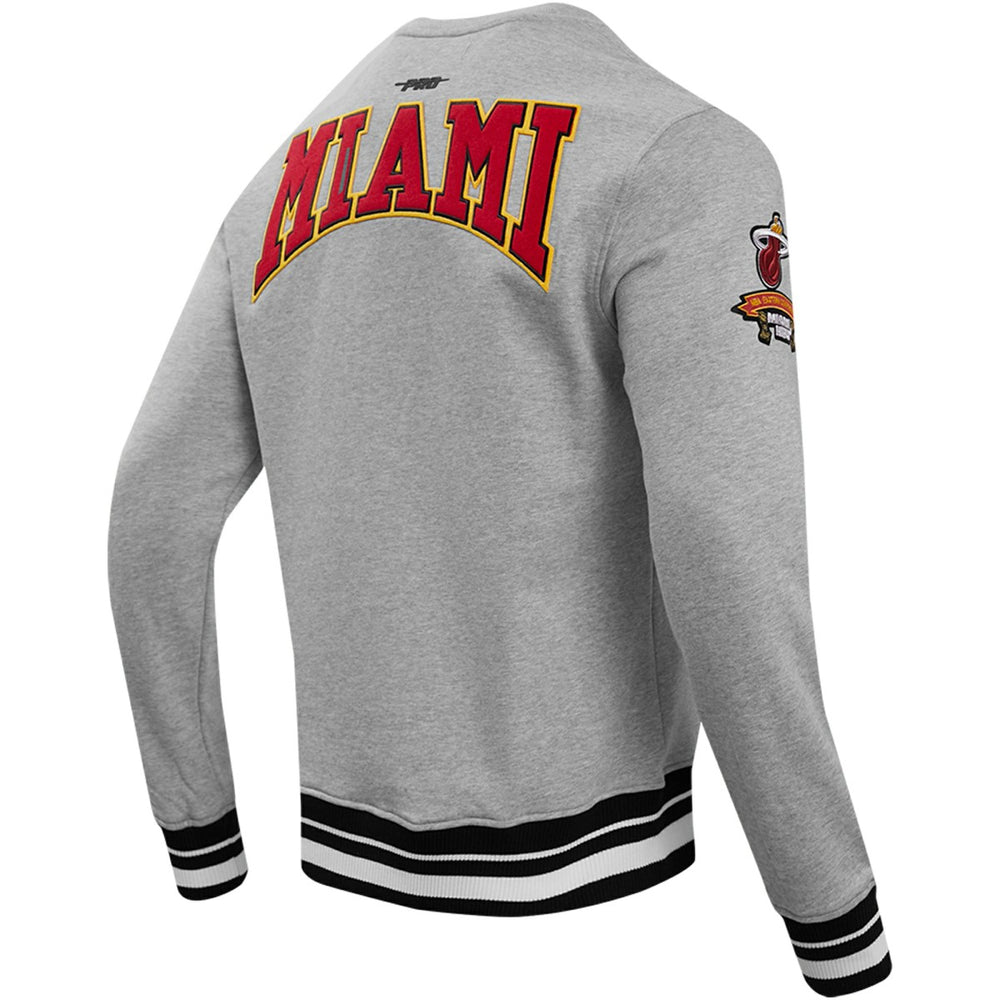 Miami Heat Pro Standard Crest Emblem Pullover Sweatshirt