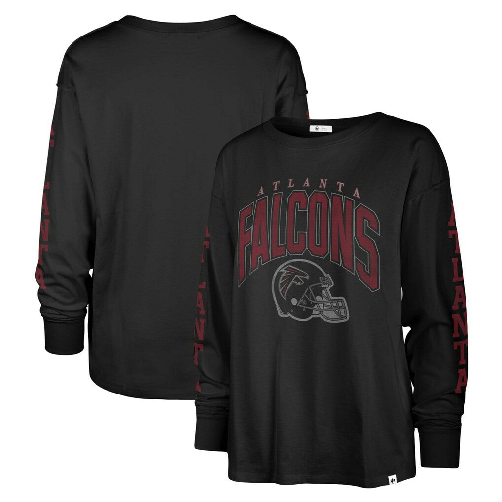 '47 Women's Tom Cat Lightweight Long Sleeve T-Shirt - Atlanta Falcons T-shirts