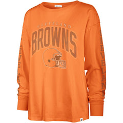'47 Women's Tom Cat Lightweight Long Sleeve T-Shirt - Cleveland Browns T-shirts