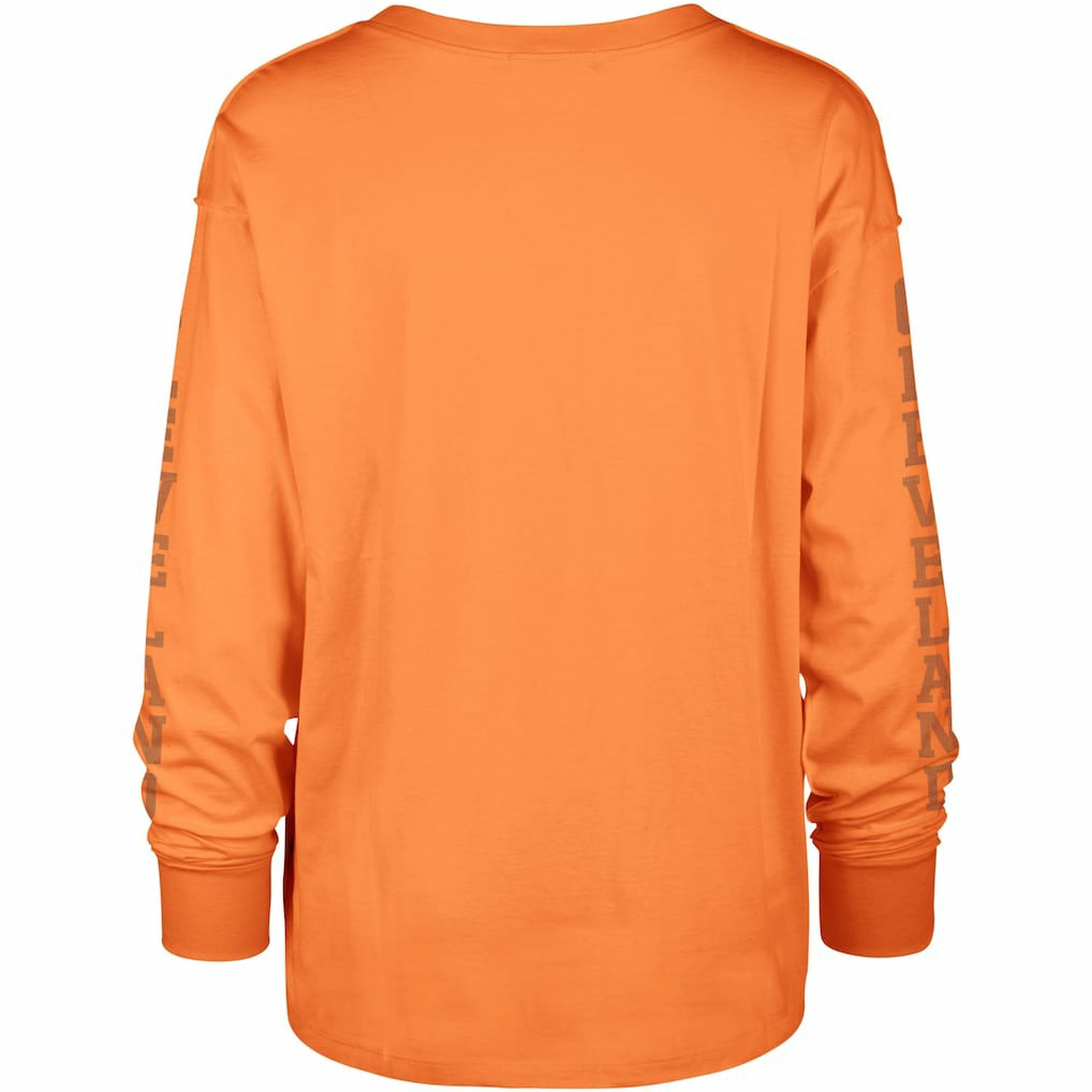 '47 Women's Tom Cat Lightweight Long Sleeve T-Shirt - Cleveland Browns T-shirts