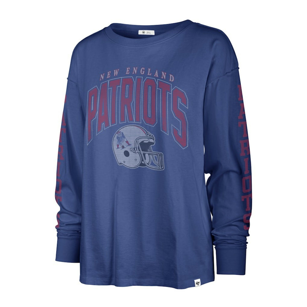 '47 Women's Tom Cat Lightweight Long Sleeve T-Shirt - New England Patriots T-shirts